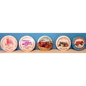 5 Steam & Gas Engine Club Edgar Wisconsin Pin Classic Pinback Buttons 1992-2000 - Bild 1 von 12