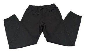 Cat And Jack Youth Boys Sweatpants Size XL (14) Black Fleece Jogger Bottoms - Picture 1 of 4