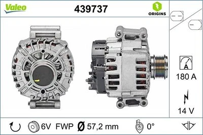 Alternador valeo para AUDI A3 2.0 TFSI 439737 Foto 1 de 4
