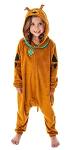 Scooby Doo Mädchen Pyjama mit Kapuze Figur Union Anzug Lounge Einteiler - Bild 1 von 4