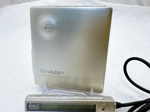 SHARP MD-DS9-N Auvi Portable MiniDisc Player w/ Remote Control Silver Tested - Picture 1 of 22