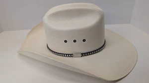Sombrero de paja Resistol George Strait Collection 10X #RS81568140 talla 6 3/4 - Imagen 1 de 14