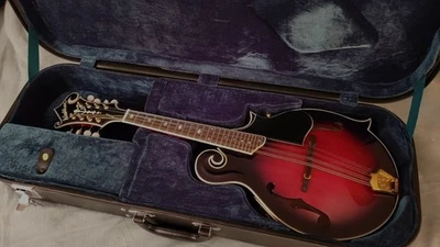 Washburn Americana M3SWE Solid F-Style Mandolin - Trans Wine Red - Image 1 of 4