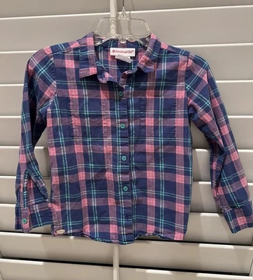 American Girl Pretty and Pink Plaid Shirt for Girls Size 7 Excellent - Image 1 of 4