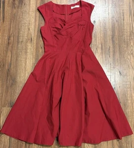 Abito donna MUXXN stile retrò anni 50 senza maniche slim business a tubino taglia L - Foto 1 di 5