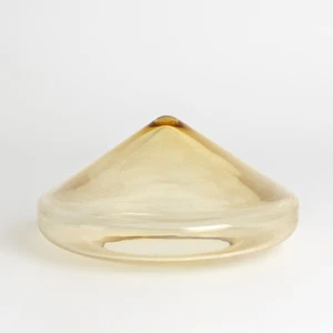 FORMIA Murano luxory glass Dekoobjekt ROCHE BOBOIS Modell TOUPIE gelb-beige - Bild 1 von 6