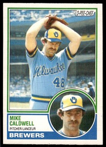 1983 O-Pee-Chee Mike Caldwell Milwaukee Brewers #142