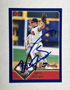 Wes Helmes SIGNED AUTOGRAPH 2003 Topps Card Atlanta Braves - Picture 1 of 2