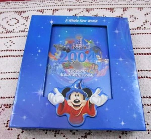 Disney Sorcerer Mickey 60 Page Photo Album & Frame Disneyland Resort New Unused - Picture 1 of 10