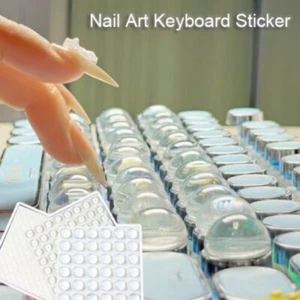 Transparent Keyboard Stickers Hemispherical Long Nails Bubble Stickers - Photo 1/12