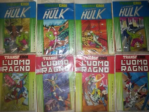 I Transferoi serie completa di 8 con HULK e Uomo RAGNO - EDIGAMMA - Imagen 1 de 2