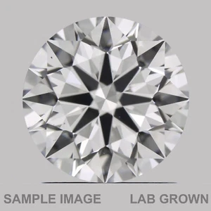 Round Cut Lab Grown CVD Diamond D Color, SI1 Clarity 0.35 Carat - Picture 1 of 3