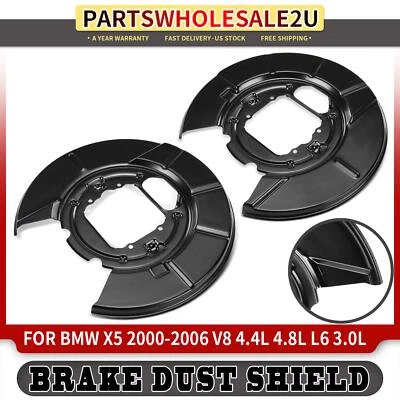 2 пылезащитных щитка заднего тормоза для BMW E53 X5 2000 2001 2003 2004 2005 2006 - Изображение 1 из 4