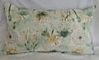 Handmade Bolster Cushion Cover in Dandelion Sage Linen Fabric - Both Sides