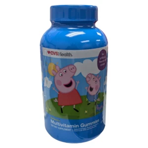Kids Multivitamin 190 Gummies Orange Peach Raspberry Exp. 5/25 Peppa pig - Picture 1 of 2