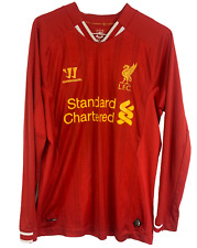 LIVERPOOL FOOTBALL CLUB T-SHIRT TOP SMALL RED 2014 2015 Long Sleeves Warrior