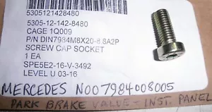 5305-12-142-8480 Qty.6 Mercedes Dash Panel Screws N007984008005 - Picture 1 of 1
