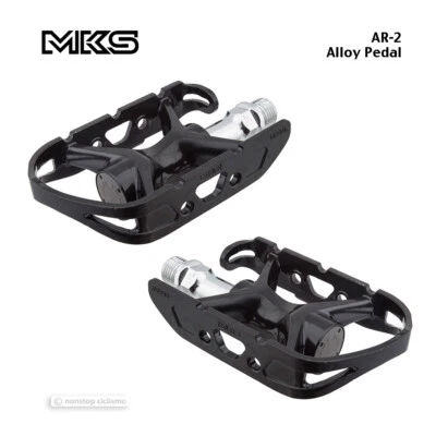 NEW MKS AR-2 Alloy Touring Urban Platform Bicycle Pedals : 9/16" BLACK - Image 1 of 2