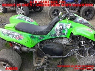 INVISION DEKOR GRAPHIC KIT ATV KAWASAKI KFX 700 JOKER GRÜN LAGERWARE - Bild 1 von 4