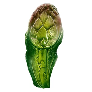 La Ceramica Italy 6273 Green Artichoke Majolica 8.3" Ceramic Spoon Rest - Picture 1 of 4