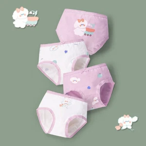 4-Pack Girls' Underwear Squirrel rabbit penguin Toddler Baby Soft Cotton Panties - Picture 1 of 32