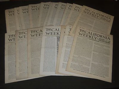1908-1910 THE CALIFORNIA WEEKLY MAGAZINE LOT OF 30 DIFFERENT ISSUES - NP 2062 - Image 1 of 4