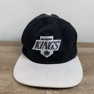 Vintage 90s NHL Los Angeles Kings Hockey Ted Fletcher Corduroy Snapback Hat Cap - Bild 1 von 6