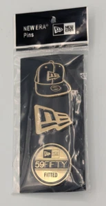 New Era Caps Gold 59Fifty Day 2025 Fitted 3 Pack Pins Hat Flag Logo Label - Picture 1 of 2