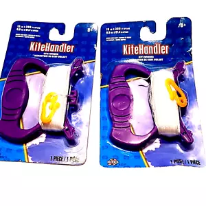 2x Kite String Kite Handle Winder Board - Purple 15 lb x 300 Ft Nylon Each - Picture 1 of 6