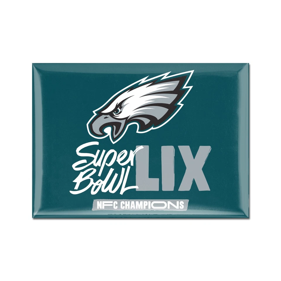 Super Bowl 59 LIX Philadelphia Eagles 2.5x3.5 Magner NFC Champions - Image 1 of 1