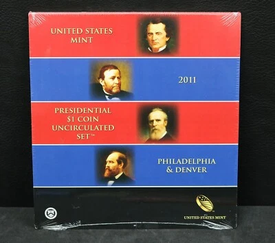 Juego de 8 monedas de dólar presidencial P&D 2011 $1 sin circular como nuevo sellado envío gratuito #886 Foto 1 de 3