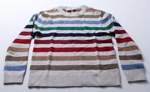 Gap Kids' Boys' CashSoft Striped Crewneck Sweater WR4 Multicolor Large NWT - Picture 1 of 3