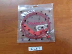 Fabuleash Red Beaded 48" Dog Leash Sam 284 DS37 B1 - Picture 1 of 2