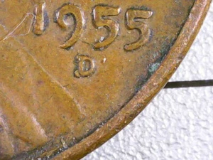 1955 D/D South ~ Lincoln Wheat Cent ~ RPM-002 ~ RE-PUNCHED Mint Mark ~ ERROR!! - Picture 1 of 11