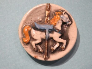 1.5" Ceramic Refrigerator MAGNET ~ CAROUSEL HORSE Design ** sEE More in STORE + - Picture 1 of 2