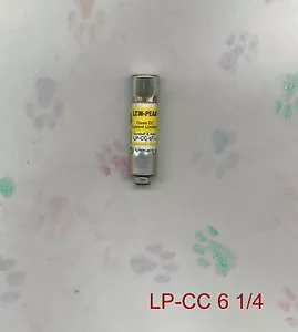 BUSSMAN LP-CC 6 1/4 FUSE LPCC 600 VOLT 6 1/4 AMP LP-CC 6 1/4 - Picture 1 of 2