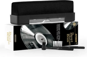 Vinyl Record Cleaner Kit Anti-Static Velvet Pad with Small Stylus Needles Brush - Picture 1 of 12