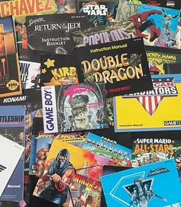 Retro Spielanleitung Booklet Only Pick & Choose Nintendo Sega NES SNES - Bild 1 von 80