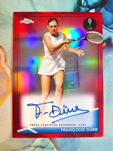 Francoise Durr Rosso Rifrattore su Scheda Auto /5 2001 Topps Chrome Tennis - Foto 1 di 2