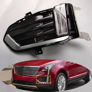 Left LED Front Fog Driving Light & Cover Trim t Fit For Cadillac XT5 2017 -2020 - Picture 1 of 7