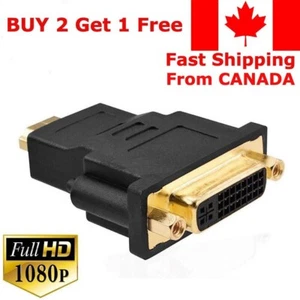 HDMI Male to DVI Female Adapter Converter Gold Plated Connector 1080P for TV PC - Picture 1 of 5