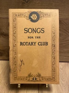 1930 Lieder für den Rotary Club 3 Seiten Einsätze selten Vintage Booklet - Bild 1 von 10