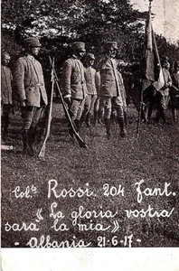 Colonnello Rossi 204° Reggimento Fanteria Albania 21-6-1917 WWI PC Circa 1917 - Picture 1 of 1