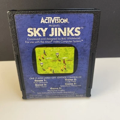 Sky Jinks (Atari 2600, 1982) Activision Authentic Cartridge Only Cleaned Tested - Image 1 of 4