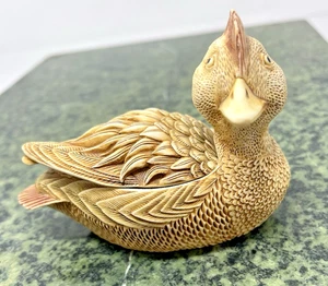 Harmony Kingdom Keeping Current Ente Schmuckschatulle wird nicht mehr hergestellt ohne Schachtel - Bild 1 von 6
