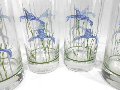 🪻4 Vasos Corelle Corning 1992 SOMBRA IRIS 12,5-oz 5,5" PÚRPURA Floral Foto 1 de 3