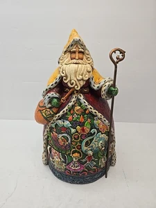 Enesco Jim Shore 12 Days of Christmas My True Love Gave to Me 12" Santa Figure - Picture 1 of 9