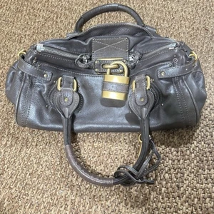 Vintages Chloe Paddington Brown Leather Key & Padlock - Picture 1 of 11