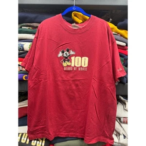 Size L vintage Y2K, Disney World, 100 years of Mickey Mouse T-shirt - Picture 1 of 6