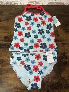 NWT! Breaking Waves 2 Piece Bathing Suit Size 7/8 - Picture 1 of 5